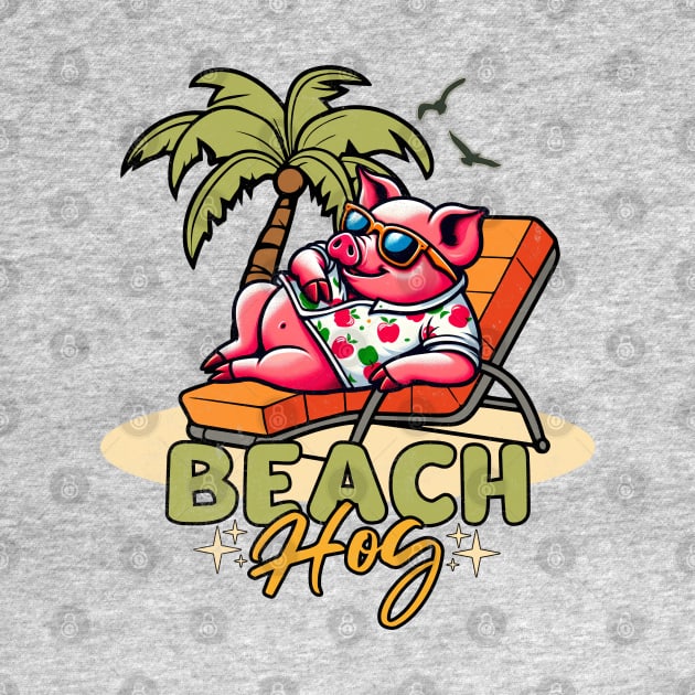 Summer Beach Pig by alcoshirts